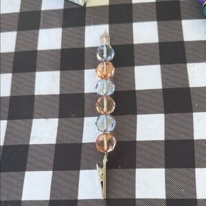 Elegant Crystal roach Clip